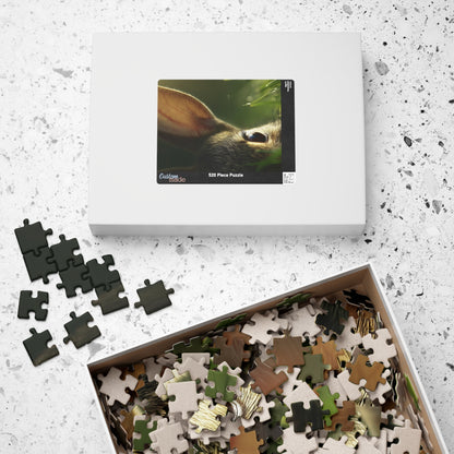 Puzzle featuring a Close-up Rabbit Portrait, Perfect Gift for Family Fun, Mindful Relaxation