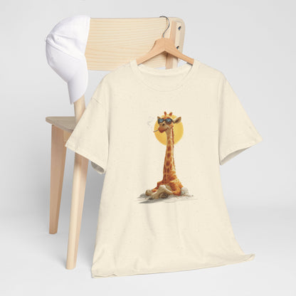 Cool Giraffe Graphic Tee, Unisex Funny Shirt, Casual Summer Top