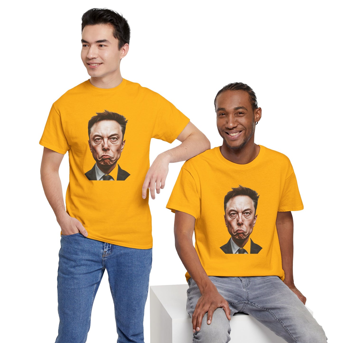 Funny Elon Musk Smirk Unisex Tee Shirt