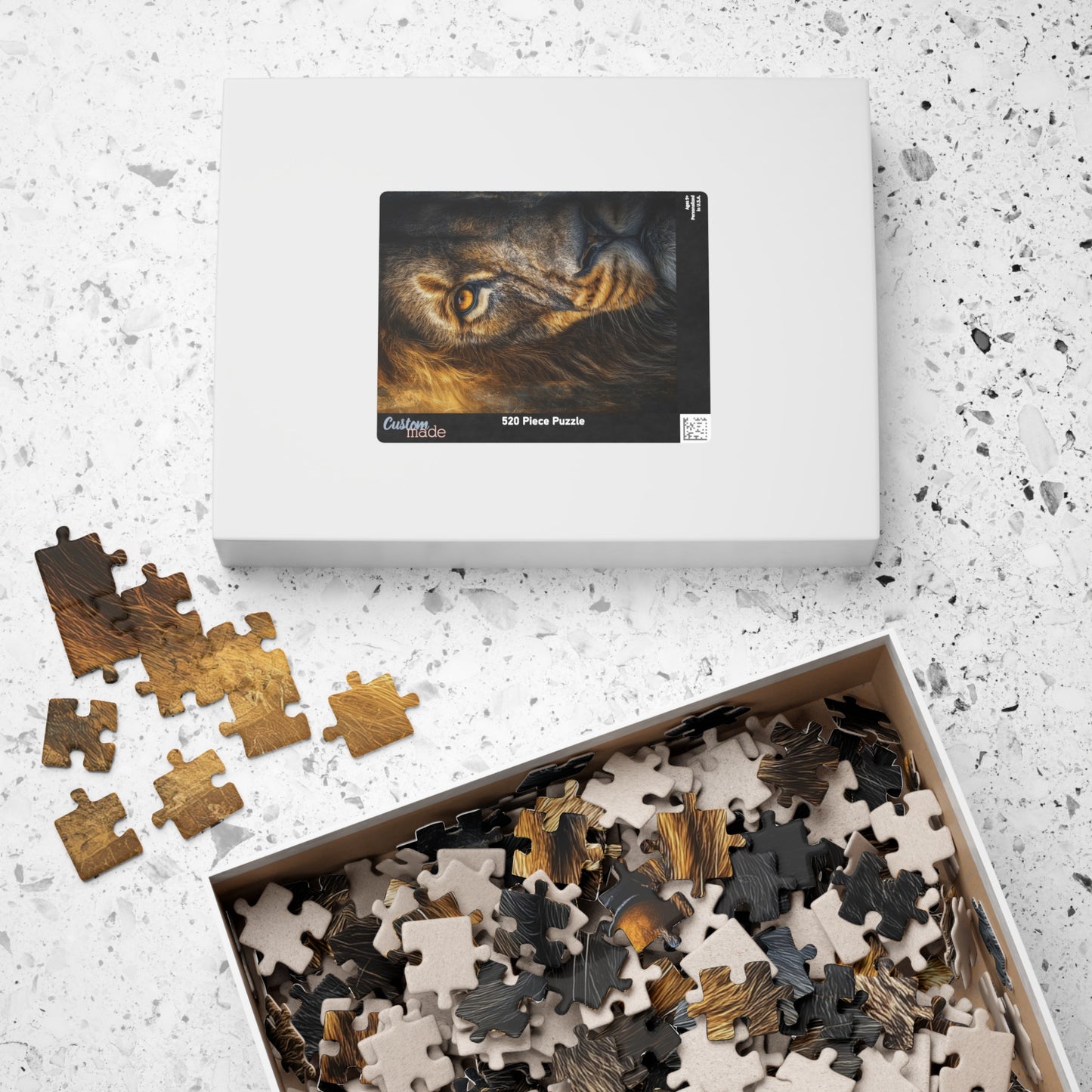 Roaring Lion Puzzle, Wildlife Puzzle, Jigsaw Puzzle, Home Decor Puzzle, Family Game Night, Gift for Animal Lovers