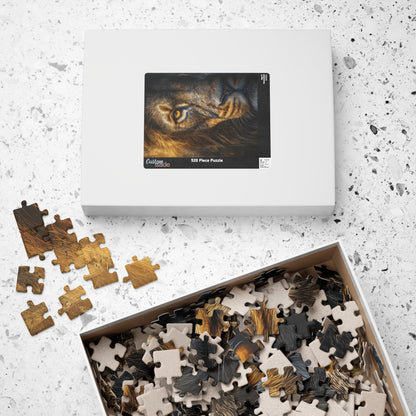 Roaring Lion Puzzle, Wildlife Puzzle, Jigsaw Puzzle, Home Decor Puzzle, Family Game Night, Gift for Animal Lovers