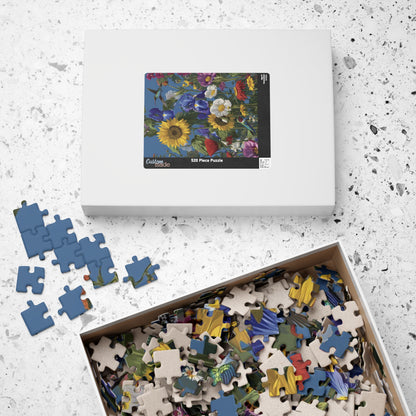 Vibrant Hummingbird Floral Puzzle Collection: 110-1014 Piece Jigsaw, Perfect for Nature Lovers