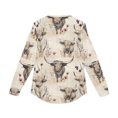 UV Protection Long Sleeve Shirt with Rustic Farm Design, Perfect for Summer Picnics