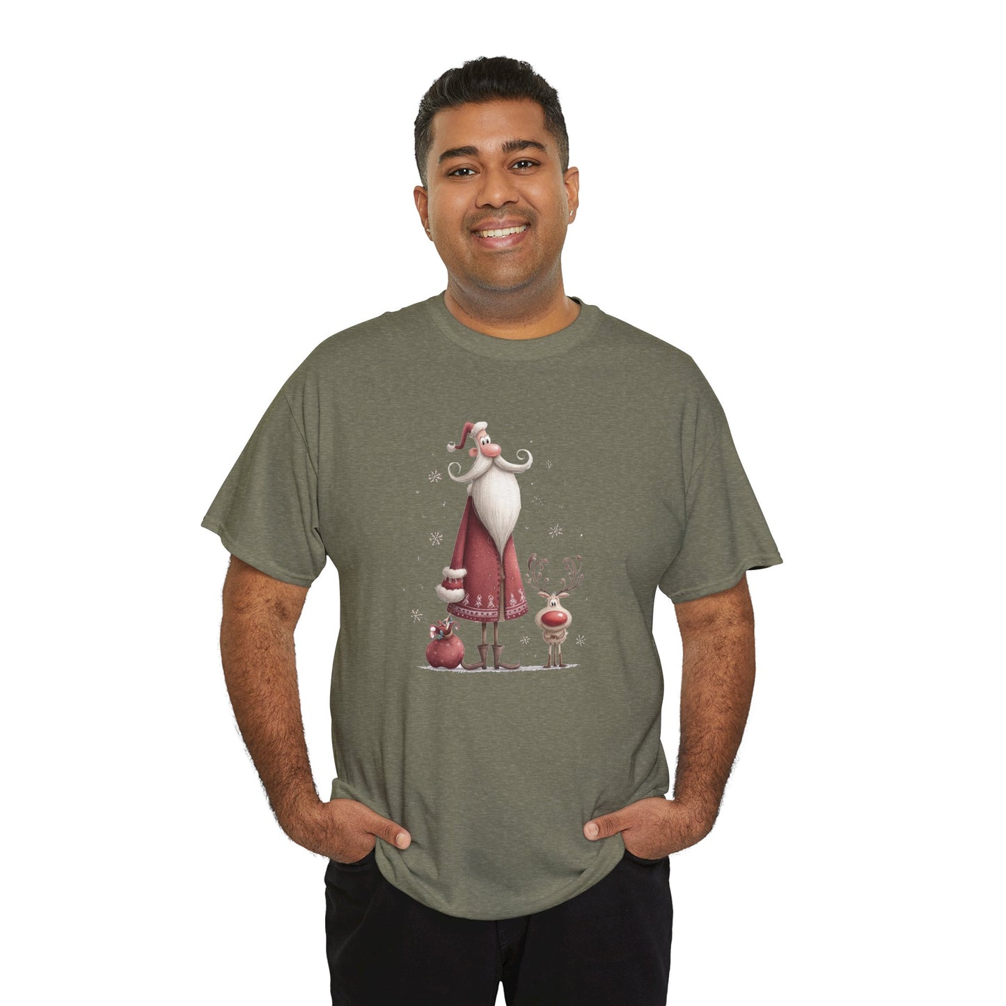 Christmas Cheer Unisex Heavy Cotton Tee, Holiday Gift