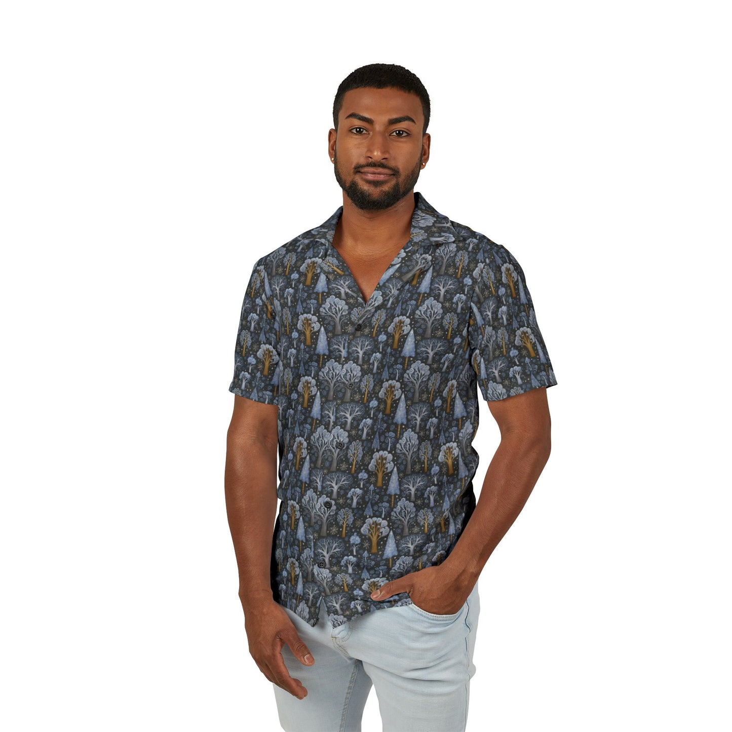 Men's Hawaiian Camp Shirt, Tropical Vibes, Casual Summer Wear, Beach Getaway, Vacation Essential, Gift for Him