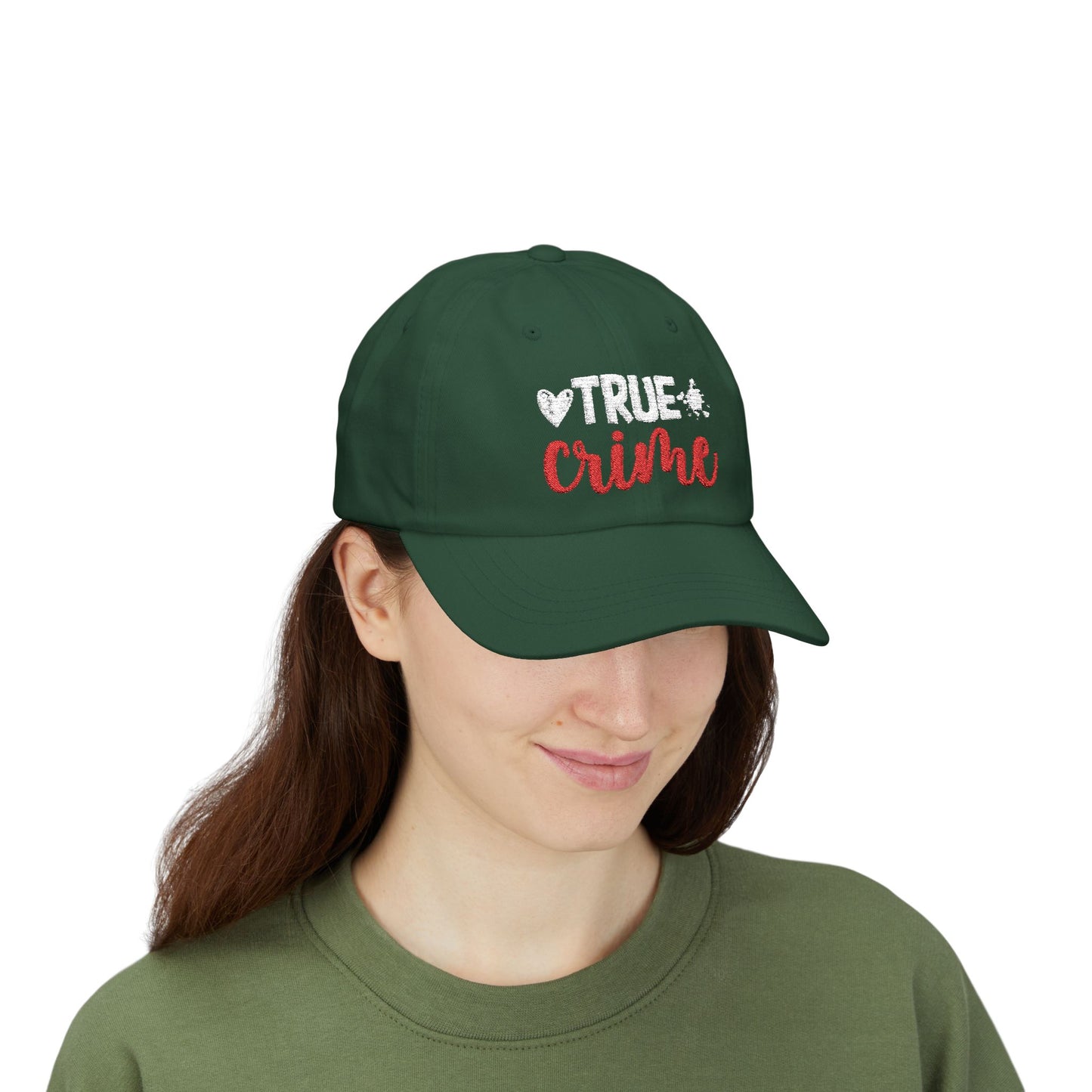 Embroidered True Crime Dad Cap, Unique Gift for Crime Enthusiasts