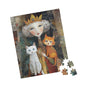 Puzzle Artistic Queen and Cats