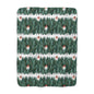 Cozy Sherpa Fleece Blanket with Peeking Santa Forest Design, Soft Throw Blanket, Winter Decor, Camping Blanket, Holiday Gift