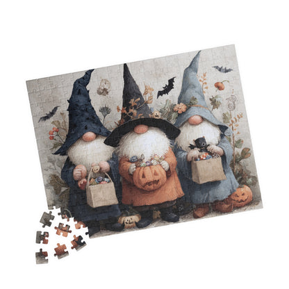 Halloween Gnome Puzzle - Seasonal Decor, Family Fun Activity, Perfect Gift for Fall Celebrations, Halloween Party, Cozy Nights In