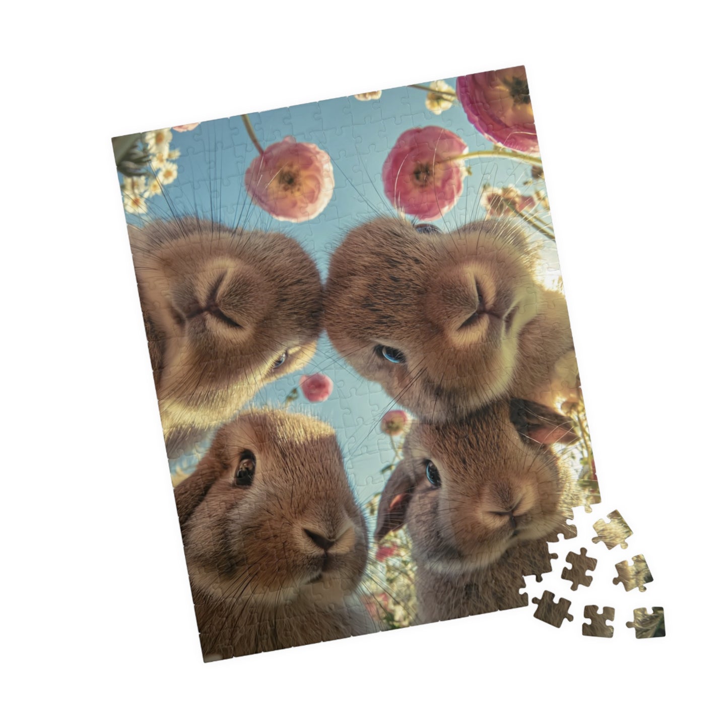 Jigsaw Puzzle - 4 Bunnies Find Camera