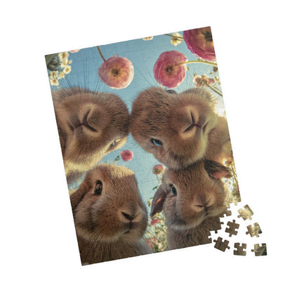 Jigsaw Puzzle - 4 Bunnies Find Camera