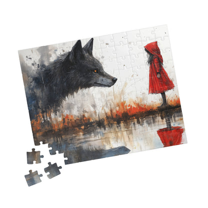 Charming Puzzle with Red Riding Hood & Wolf Design, 110 to 1014-Piece Family Fun Activity, Unique Gift for Book Lovers, Educational [...]