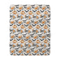 Cozy Halloween Sherpa Fleece Blanket - Spooky Skull & Pumpkin Design, Perfect for Fall Decor, Horror Movie Nights, Gift Idea