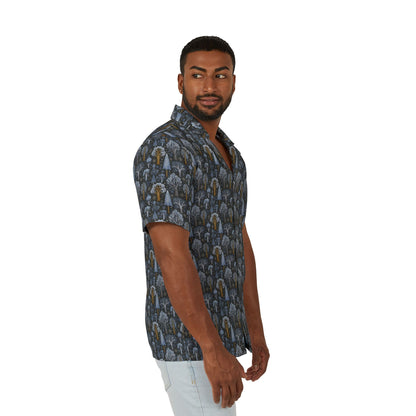 Men's Hawaiian Camp Shirt, Tropical Vibes, Casual Summer Wear, Beach Getaway, Vacation Essential, Gift for Him