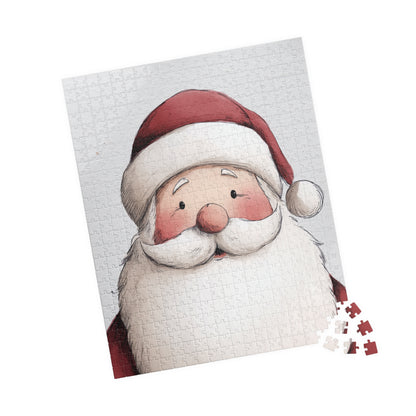 Christmas Puzzle - Santa Claus, Holiday Fun, Family Activity, Gift for Kids, Festive Decor