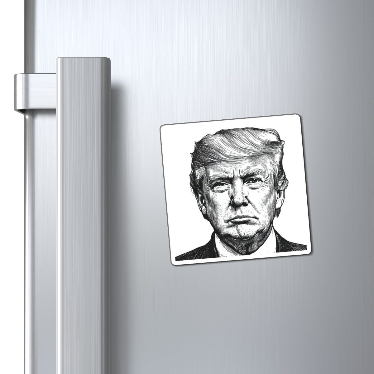 Unique Political Magnet - Trump Artwork, Home Decor, Gift for Political Enthusiasts, Refrigerator Magnet, Funny Collectible