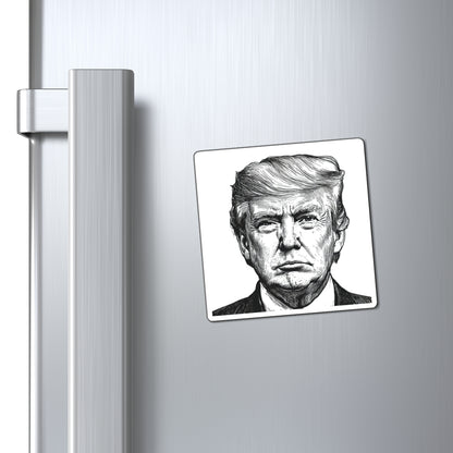 Unique Political Magnet - Trump Artwork, Home Decor, Gift for Political Enthusiasts, Refrigerator Magnet, Funny Collectible