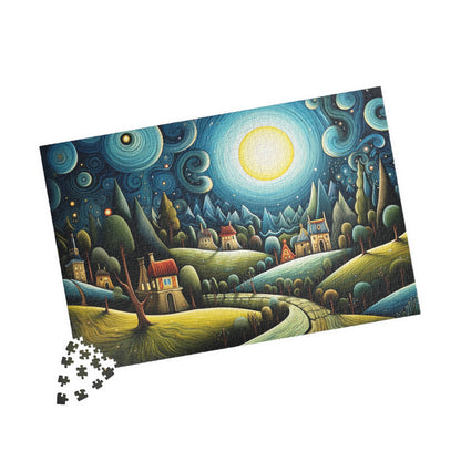 Starry Night Landscape Puzzle, 110-1014 Piece Jigsaw