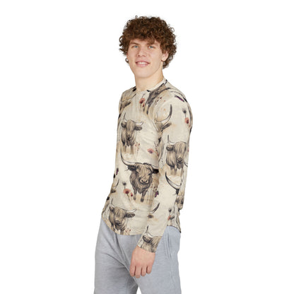 UV Protection Long Sleeve Shirt with Rustic Farm Design, Perfect for Summer Picnics