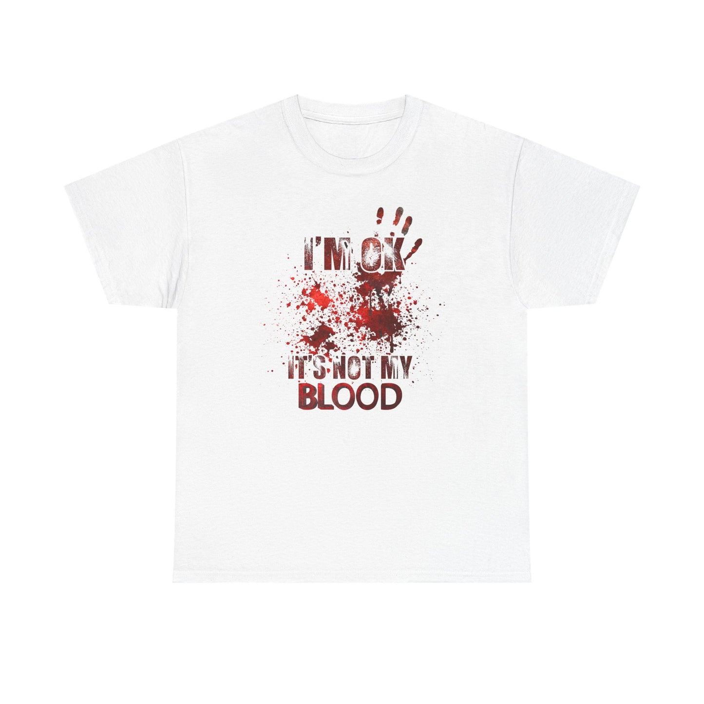 True Crime Tee, Detective Shirt for Crime Lovers, 'I'm ok, it's not my blood'