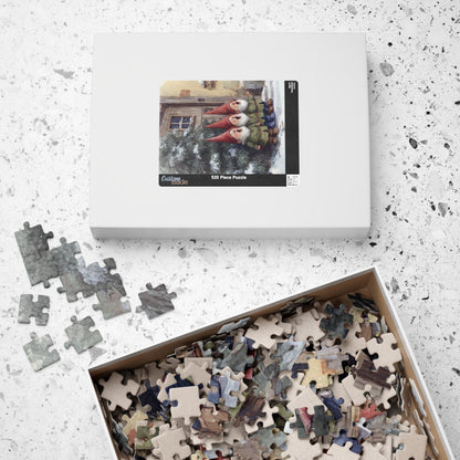 Whimsical Gnomes Puzzle - Holiday Fun, Family Activity, Gift for Kids, Cozy Winter Evening | ADHD Training