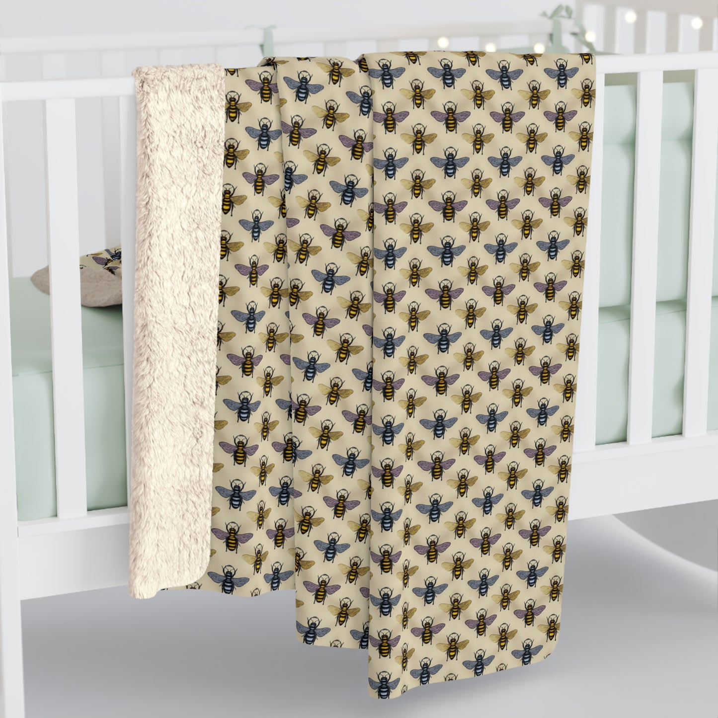 Cozy Sherpa Fleece Blanket for Home Decor, Perfect Gift for All Occasions, Soft Throw for Winter Nights, Bee Patterned Blanket, Cozy [...]
