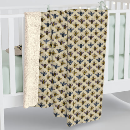 Cozy Sherpa Fleece Blanket for Home Decor, Perfect Gift for All Occasions, Soft Throw for Winter Nights, Bee Patterned Blanket, Cozy [...]