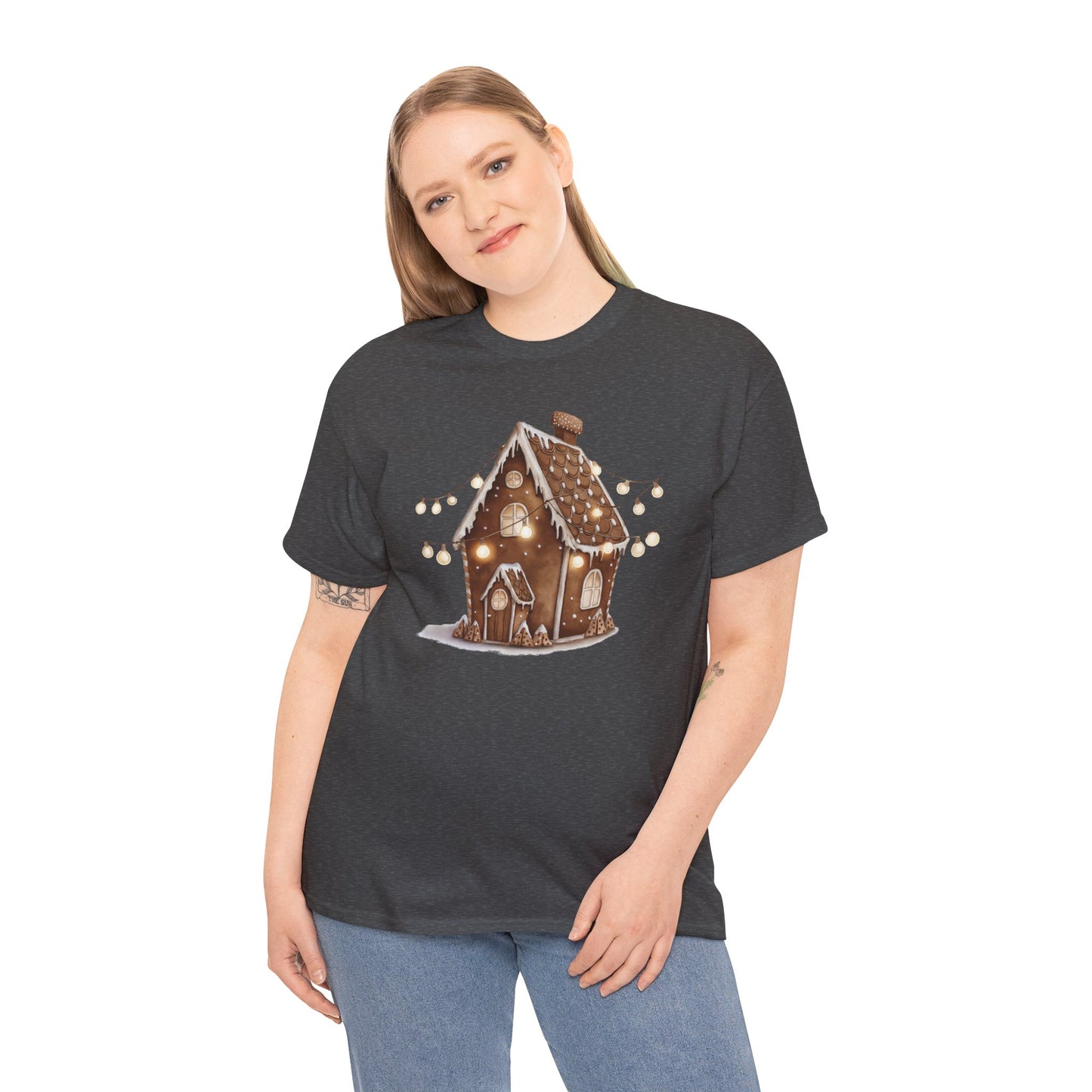 Festive Gingerbread House Tee | Unisex Heavy Cotton T-Shirt, Cozy Holiday Apparel, Christmas Gift, Winter Wonderland Clothing, Cute [...]