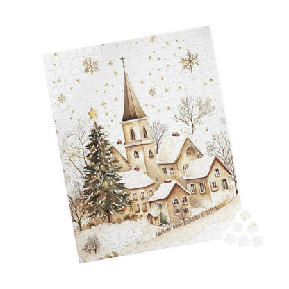 Winter Wonderland Puzzle Set - 110, 252, 520, 1014-piece, Holiday Family Fun, Cozy Home Decor, Christmas Gift, Seasonal Activity