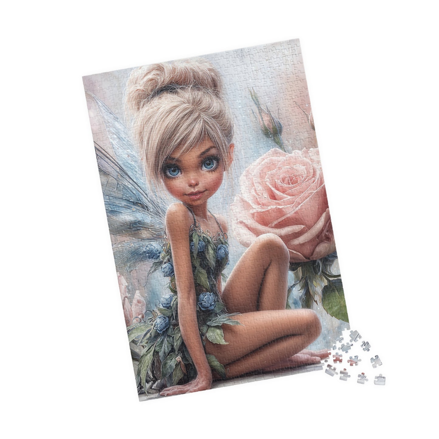 Puzzle - Cute Fairy and Rose