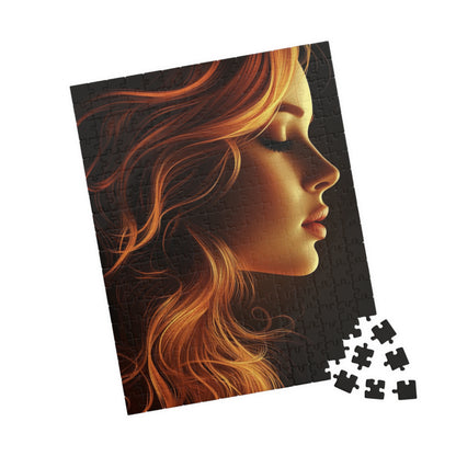 Elegant Woman Silhouette Puzzle - 110, 252, 520, 1014-Piece, Art Puzzle, Gift for Her, Home Decor, Relaxation Activities