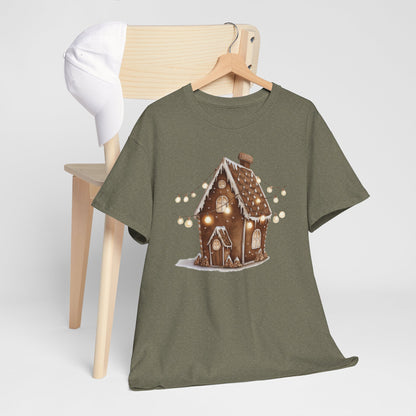 Festive Gingerbread House Tee | Unisex Heavy Cotton T-Shirt, Cozy Holiday Apparel, Christmas Gift, Winter Wonderland Clothing, Cute [...]