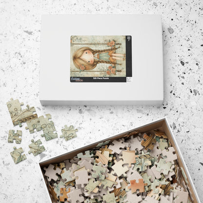 Charming Girl Puzzle - Family Fun, Gift for Kids, Home Activity, Relaxation, Educational Toy