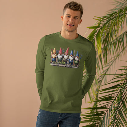 Garden Gnome Longsleeve Tee - Perfect for Garden Lovers, Gift for Nature Enthusiasts, Unique T-Shirt