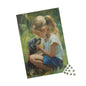 Puzzle - Little Girl and Dog in Tall Grass - 110, 252, 520, 1014-piece