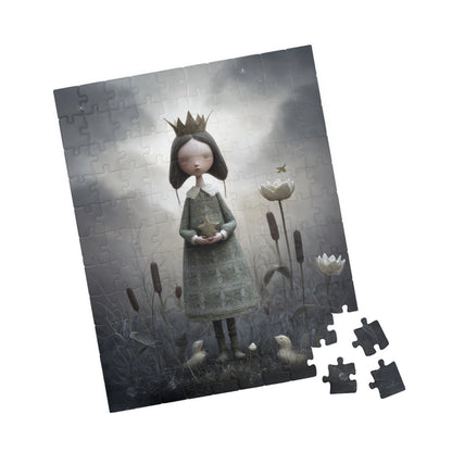 Halloween Girl Art Puzzle - Enchanting Kingdom Design, 110-1014 Pieces, Perfect for Family Game