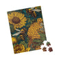 Bee-Inspired Jigsaw Puzzle, Nature Lovers Gift, Floral Home Decor, Educational Fun for Kids, Family Game Night, Unique Art