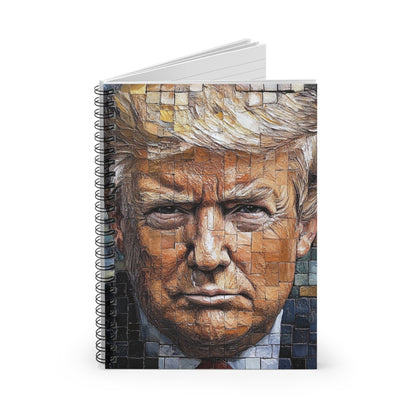 Artistic Spiral Notebook - Ruled Line with Portrait Design, Unique Gift for Art Lovers, Creative Journaling, Personal Notebook, Drawing Aid