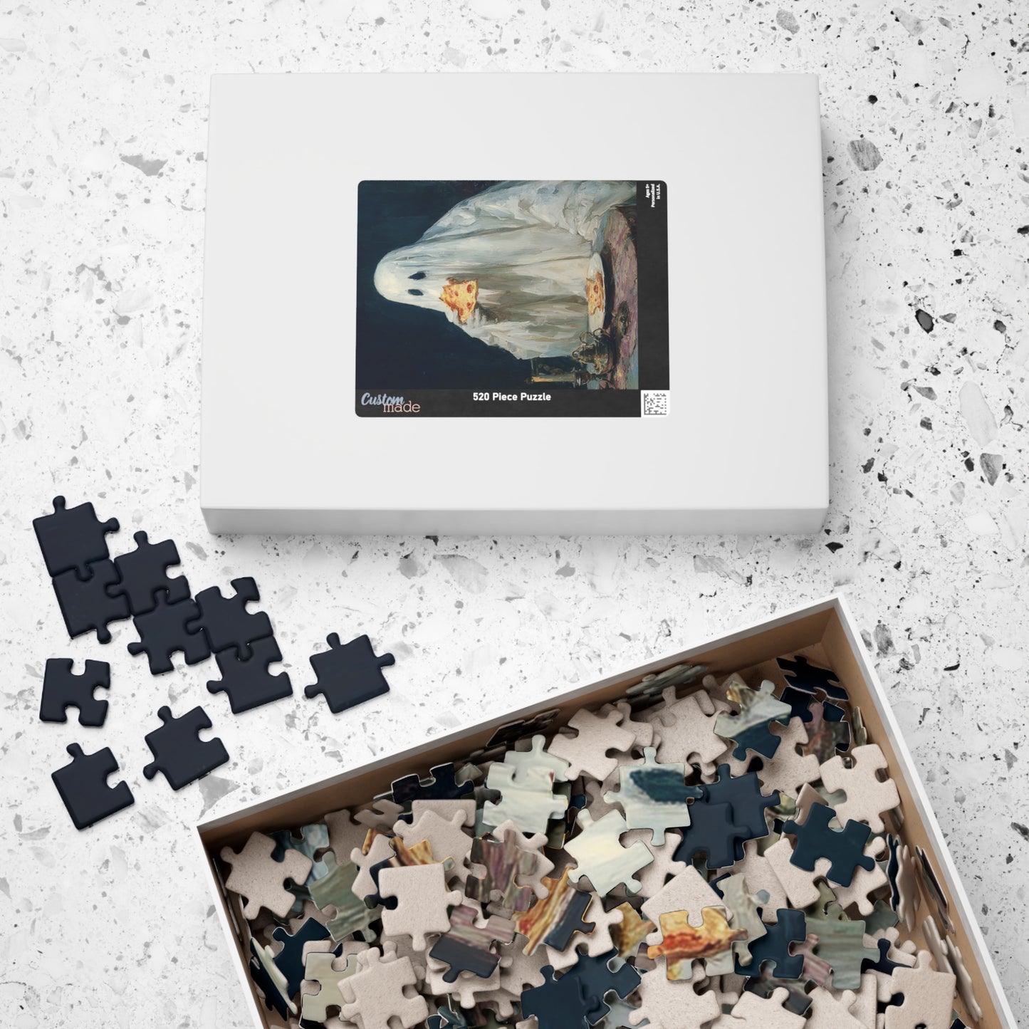 Ghostly Pizza Puzzle Collection - Fun for Families, Halloween Decor, Gift for Puzzle Lovers, Home Activity