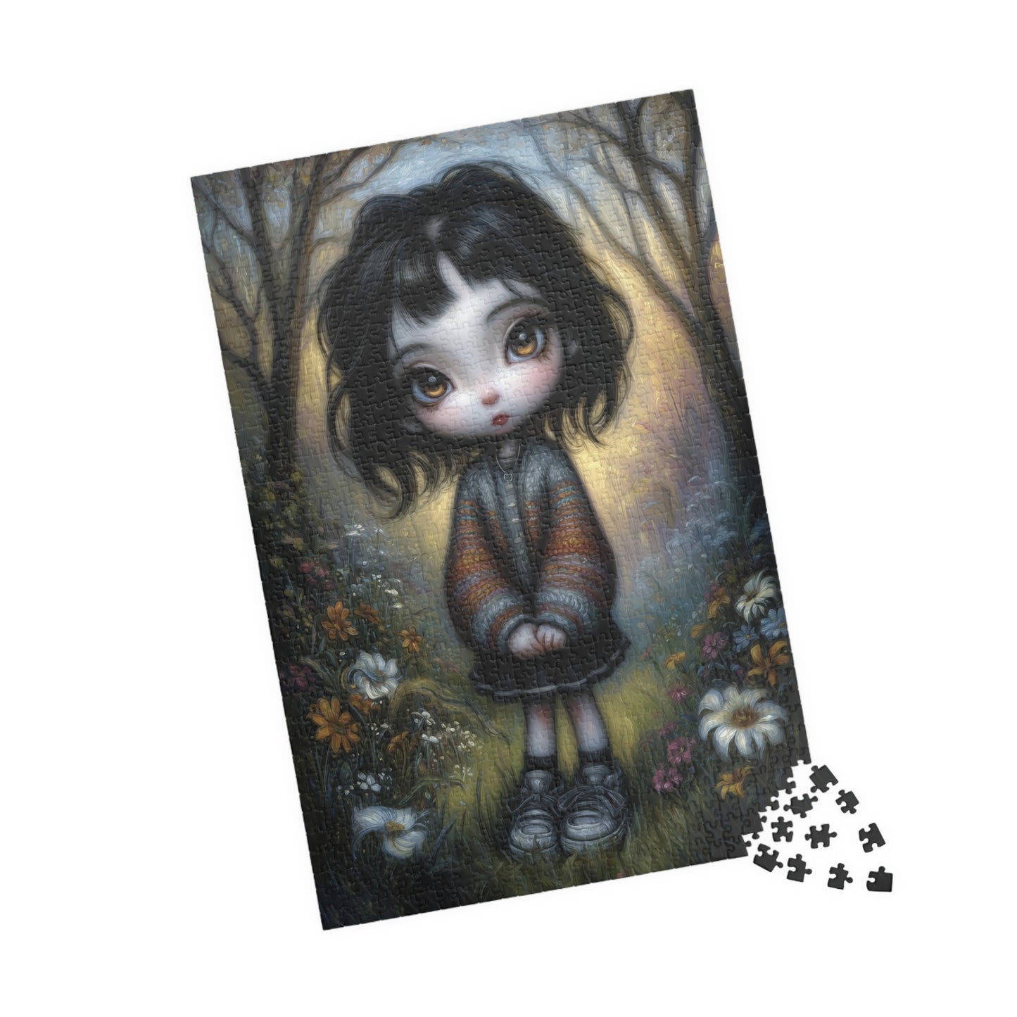 Enchanting Puzzle - Whimsical Girl in Nature - Perfect Gift for Kids, Families, Puzzle Lovers, Cozy Nights, Relaxation