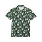 Festive Woodland Santa Polo Shirt, Christmas Gift Polo, Casual Holiday Shirt
