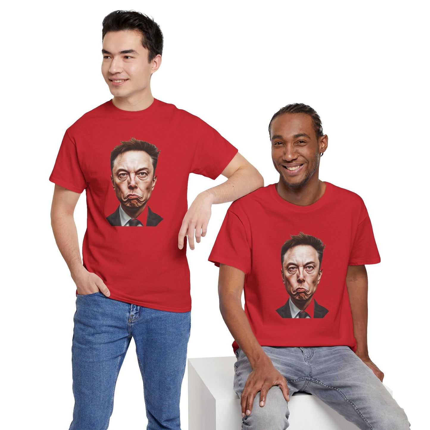 Funny Elon Musk Smirk Unisex Tee Shirt