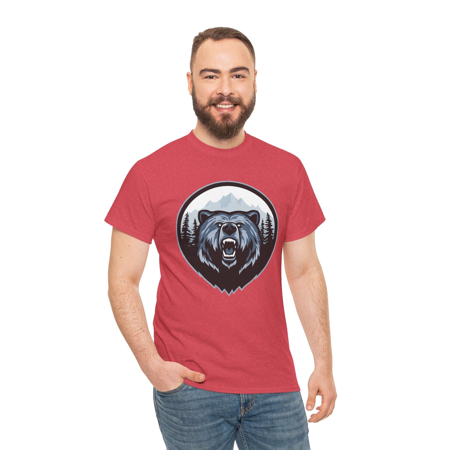 Majestic Bear Graphic Tee | Unisex Heavy Cotton Shirt, Animal Lover Gift, Outdoor Adventure Wear, Nature Lover Apparel, Birthday Gift, [...]