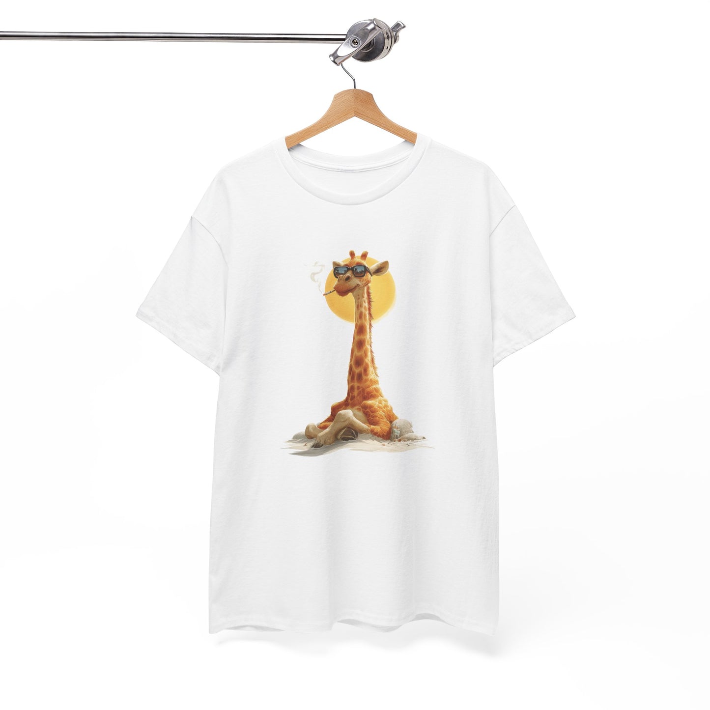 Cool Giraffe Graphic Tee, Unisex Funny Shirt, Casual Summer Top
