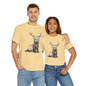 Christmas Otter Tee, Unisex Heavy Cotton Tee with Cute Design, Holiday Gift, Cozy Casual Wear, Fun Christmas Shirt