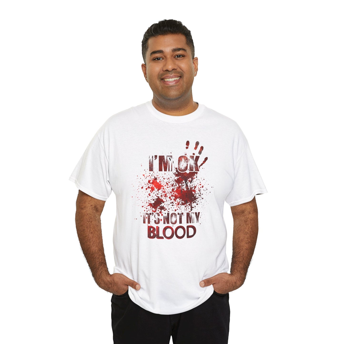 True Crime Tee, Detective Shirt for Crime Lovers, 'I'm ok, it's not my blood'
