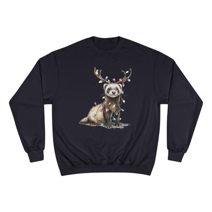 Otter Wants to be a Reindeer Champion Sweatshirt, Cozy Holiday Apparel, Christmas Gift, Cute Winter Wear
