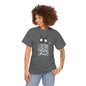 Line Art Abstract Cat Graphic Tee, Unisex Heavy Cotton Tee, Cute Cat Shirt, Unique Gift for Cat Lovers