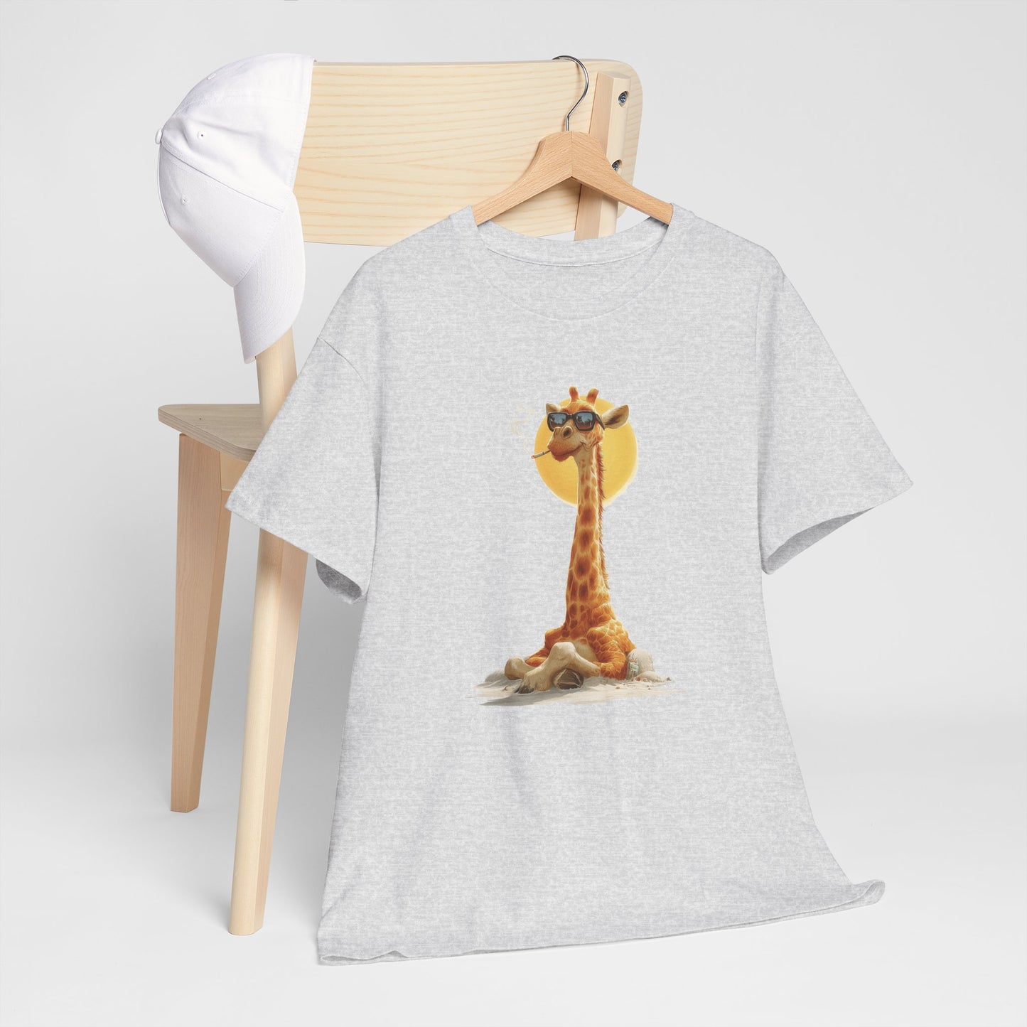 Cool Giraffe Graphic Tee, Unisex Funny Shirt, Casual Summer Top