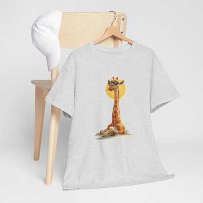 Cool Giraffe Graphic Tee, Unisex Funny Shirt, Casual Summer Top